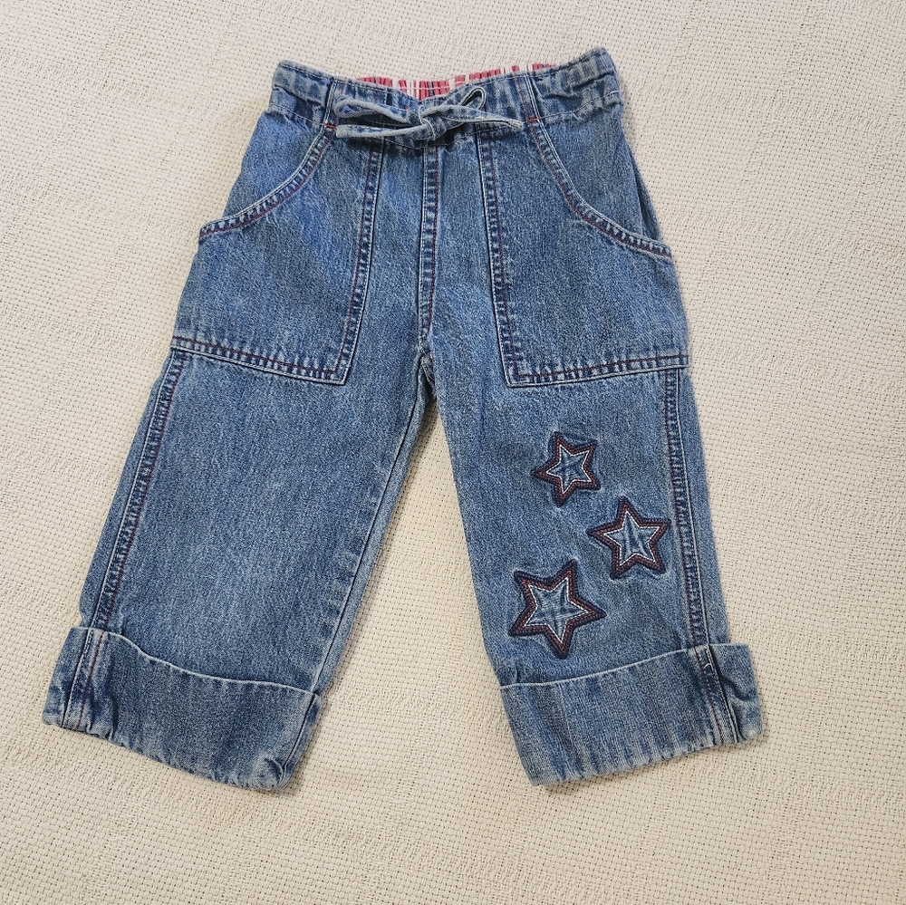 Vintage Oshkosh Jean Capris Girls Size 5